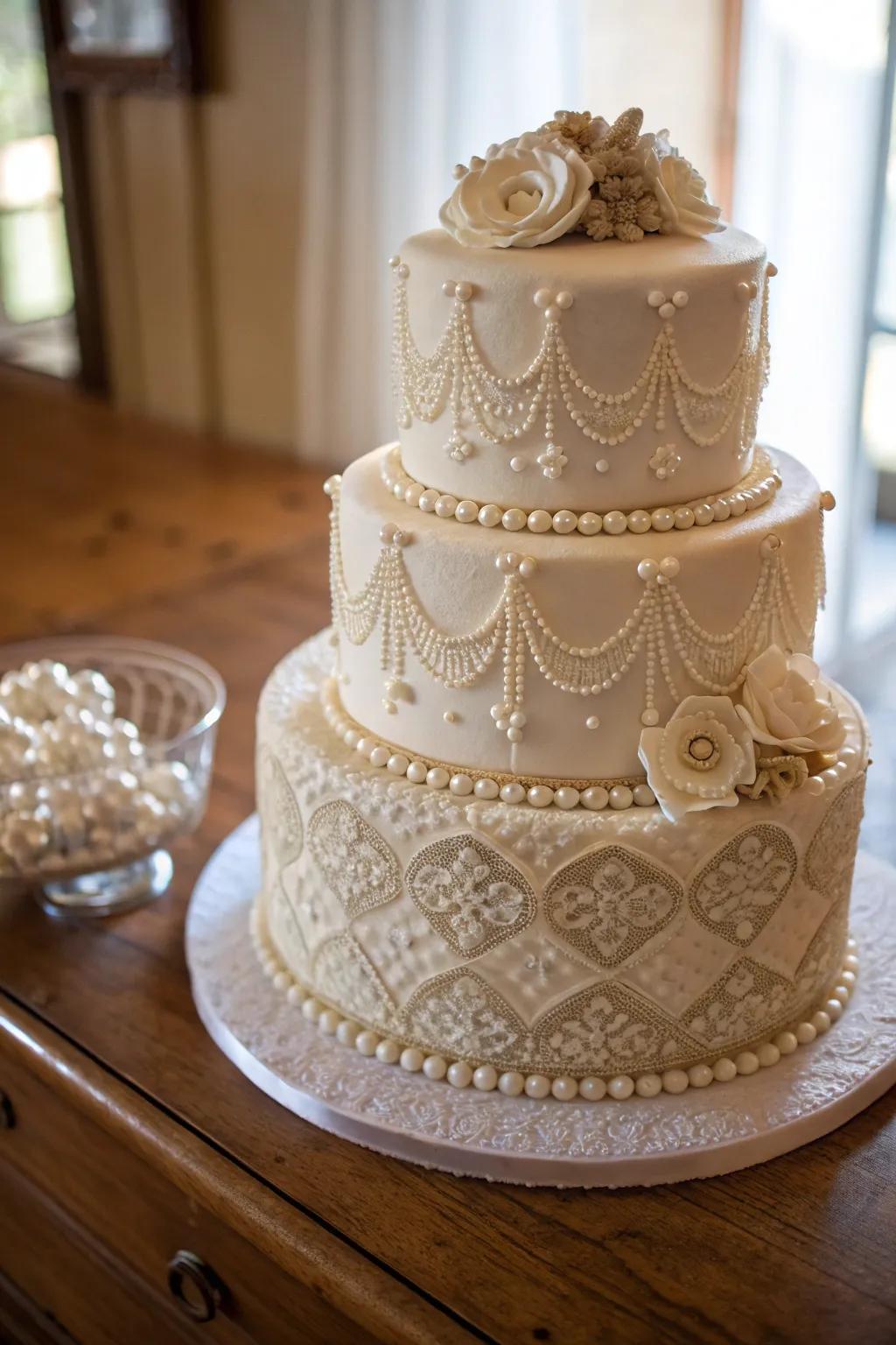 A cake that is vintage-inspired that captures nostalgia beautifully.