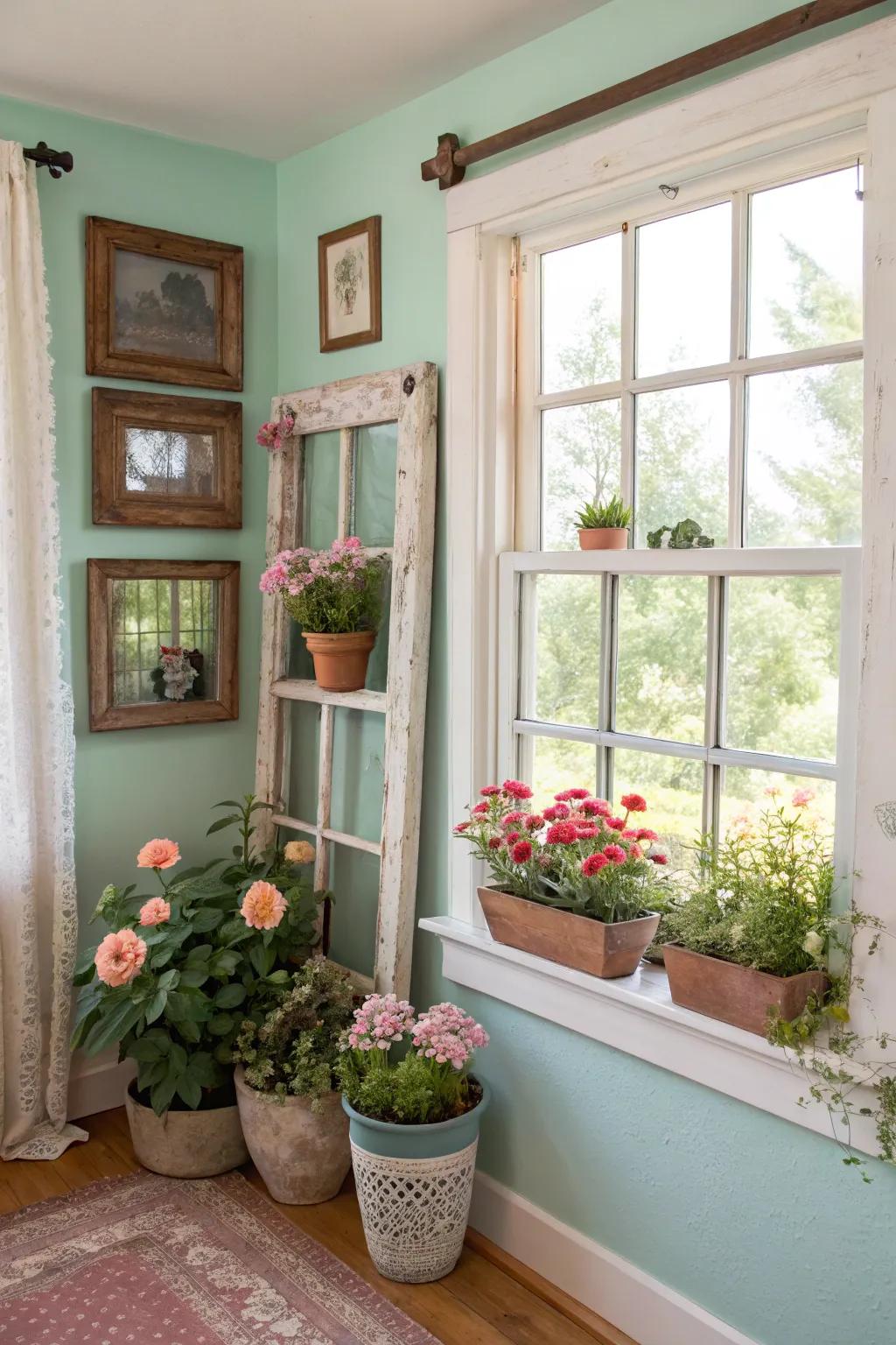 Introduce personality using reimagined retro window casings.