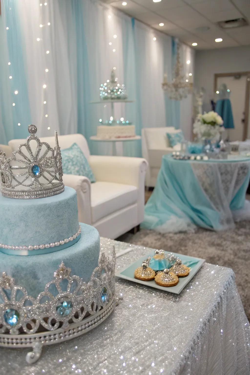 Feel regal with an ice princess fantasy.