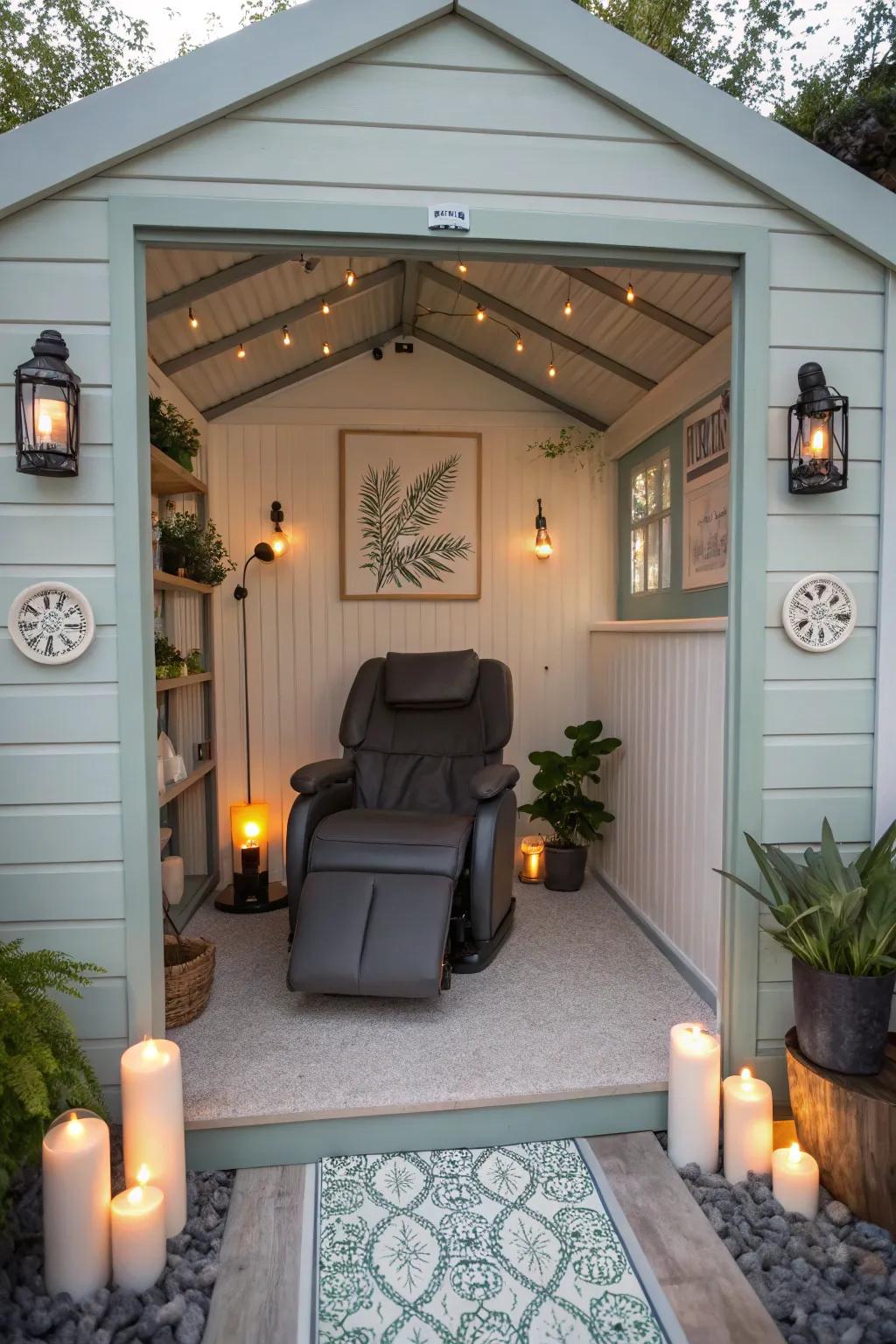 Feel comfort with a relaxing center.