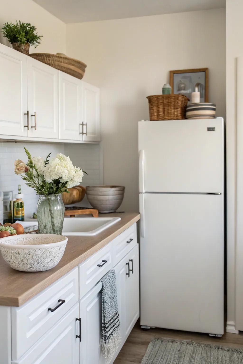 Minimalist decor creates a peaceful, uncluttered vibe.