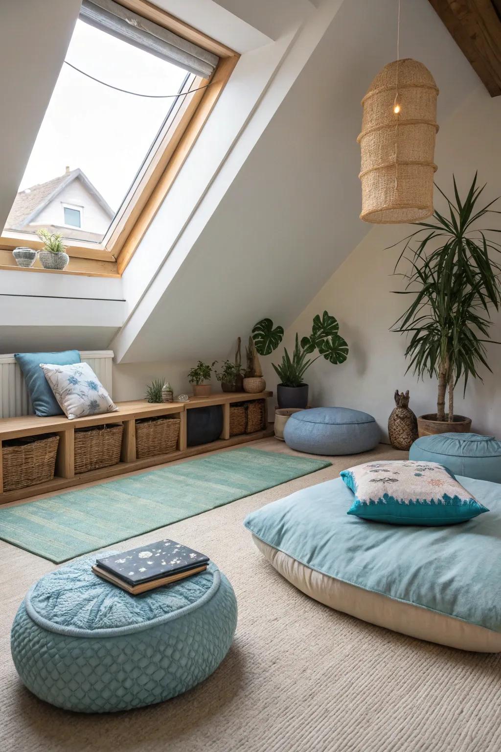 A zen corner offers a peaceful retreat within your home.