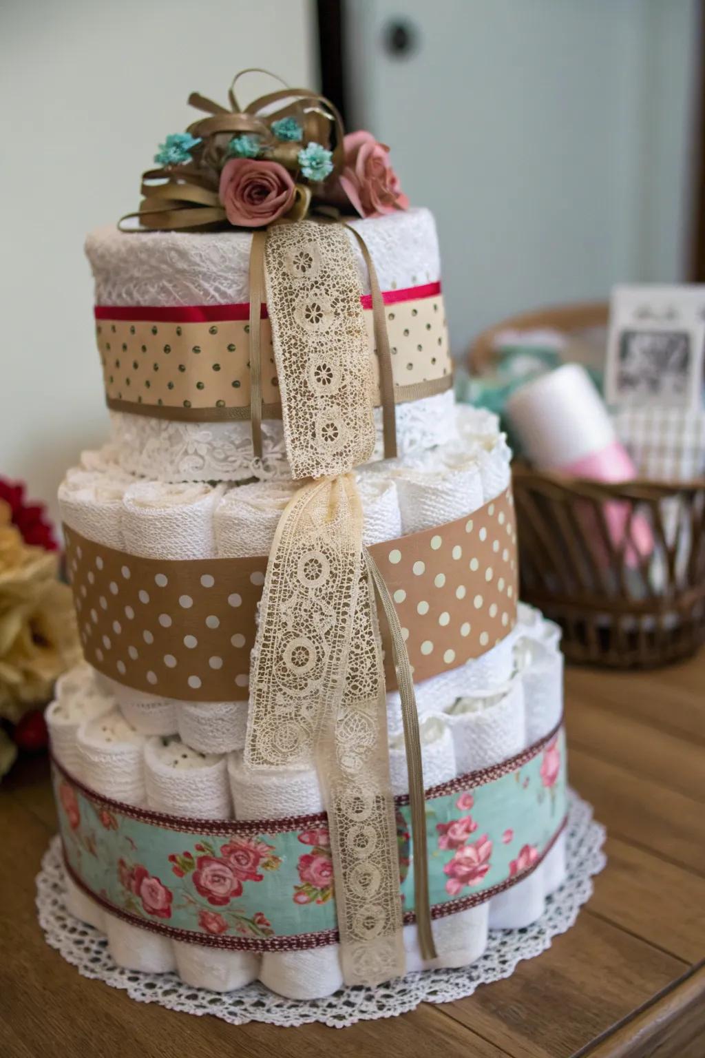 A sensory-rich gift presentation featuring layered textures for visual and tactile interest.