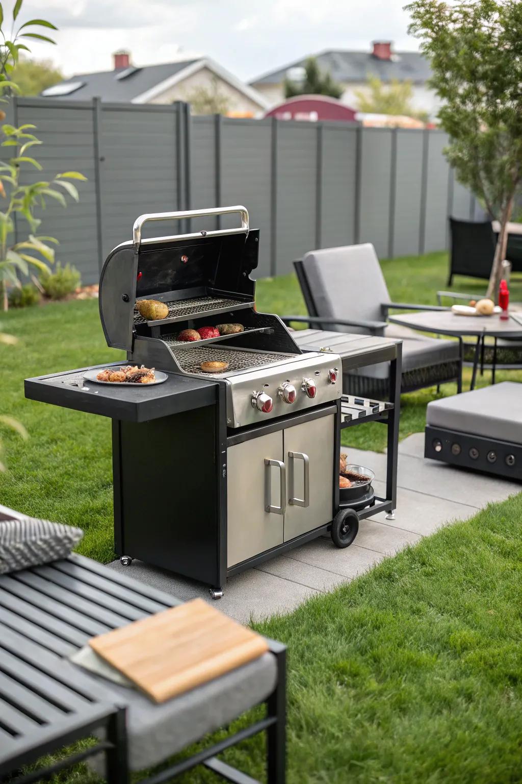 Build your outdoor cooking with a modular grill.