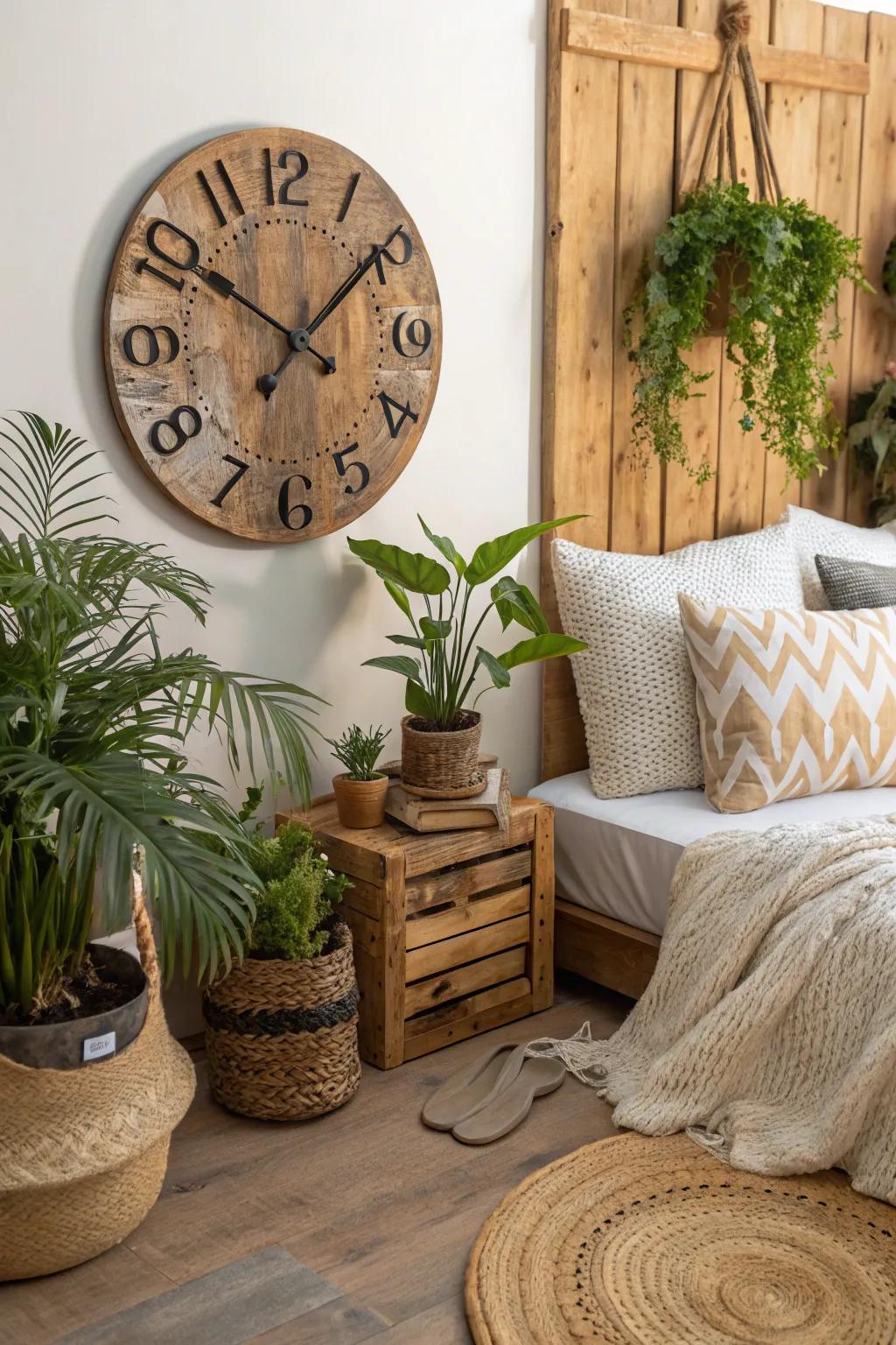 Choose sustainability with clocks crafted from eco-friendly materials.