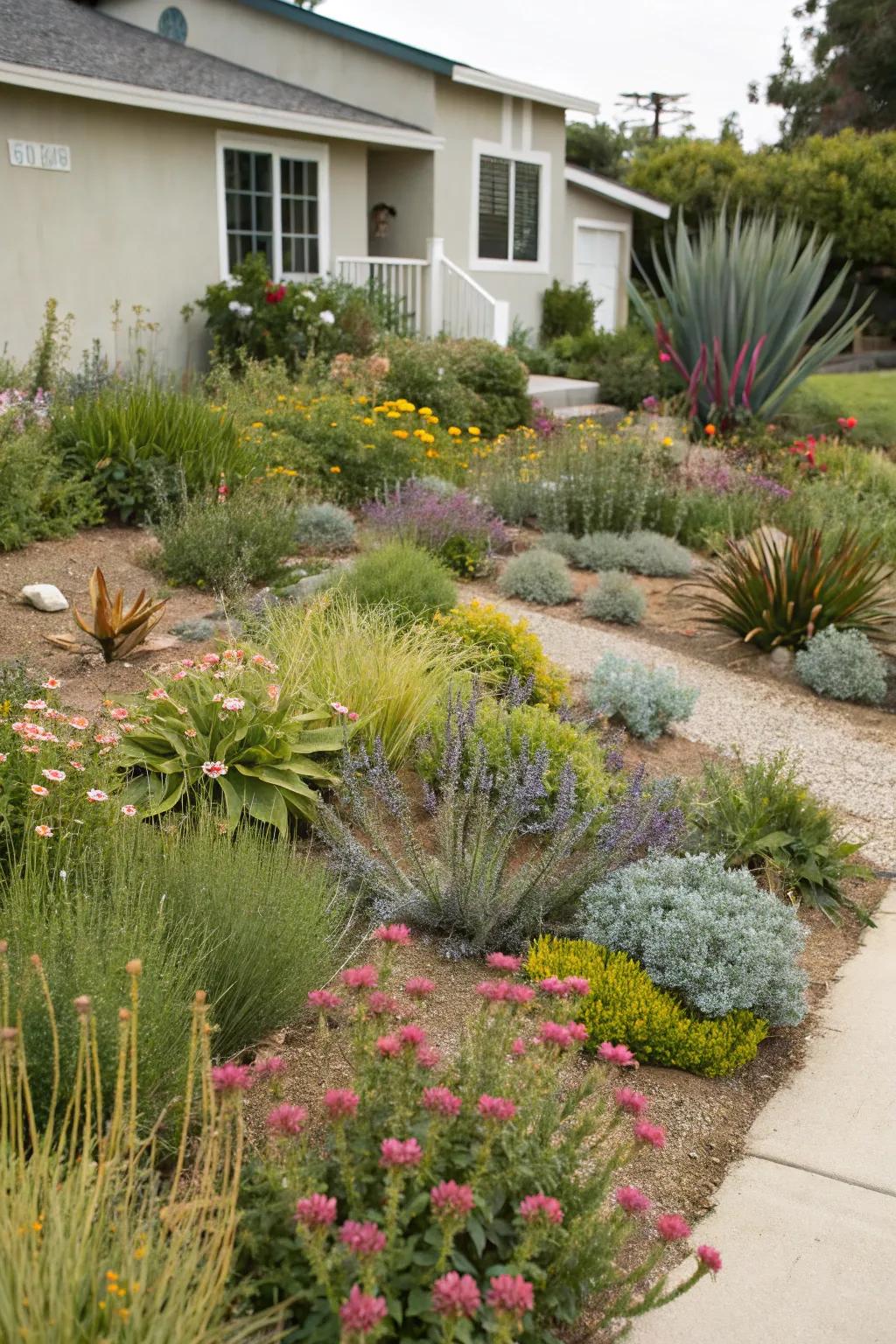 Green gardening is attractive and environmentally friendly.