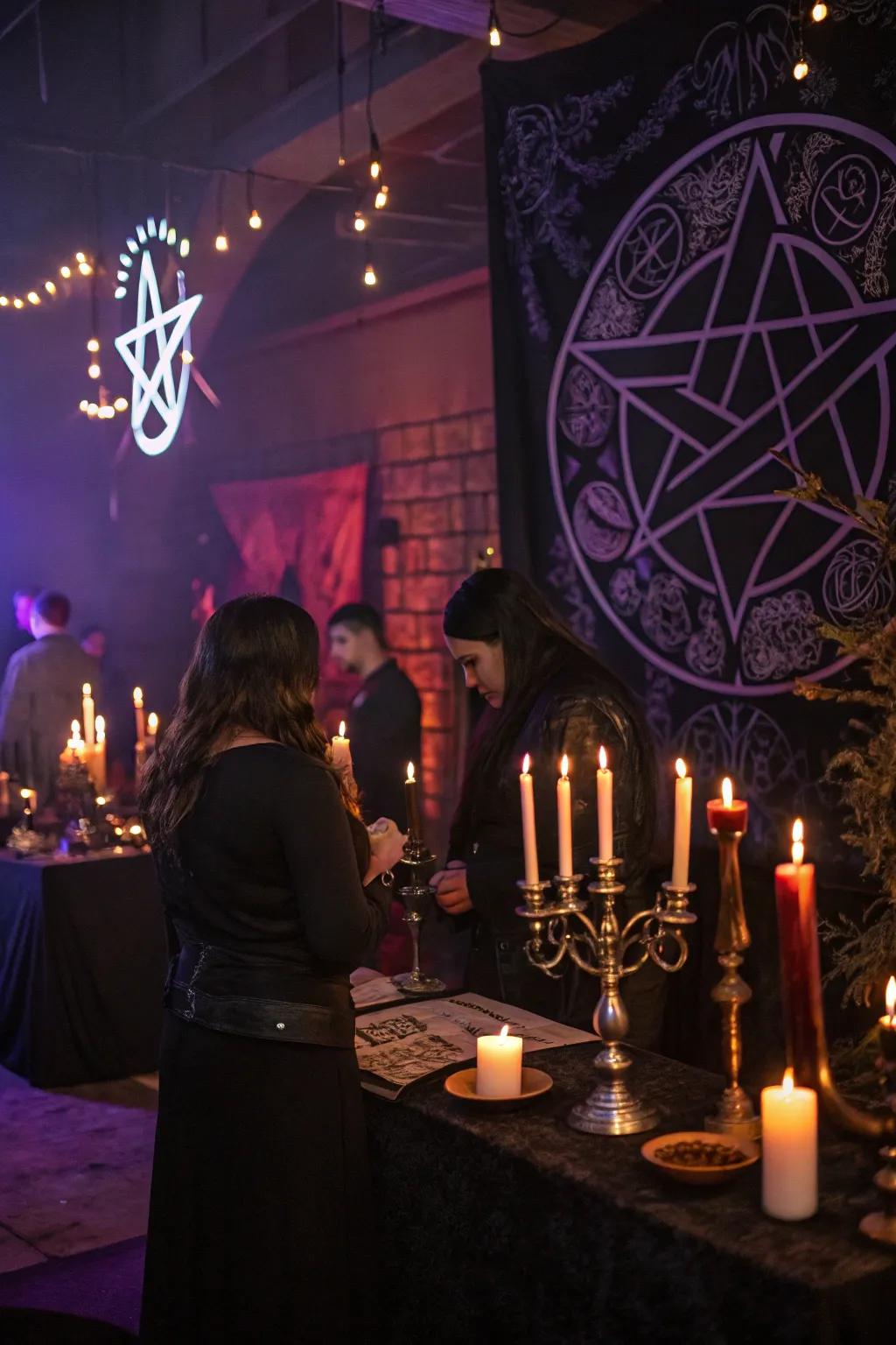 Intrigue your guests with a mystic night-themed celebration.