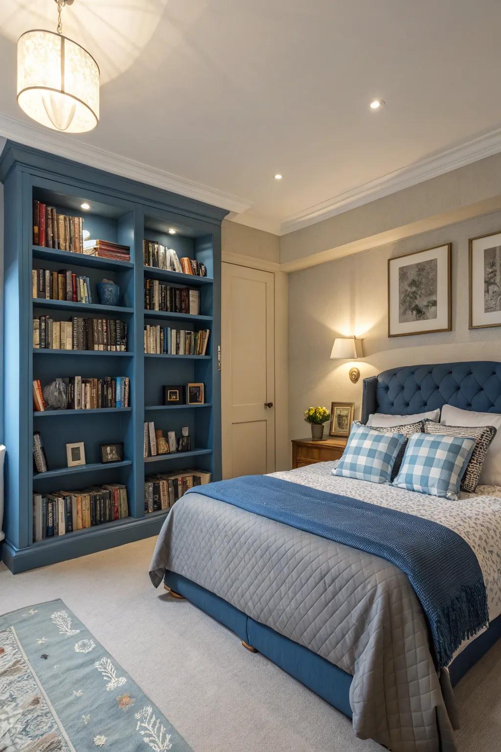 Unexpected azure accents please and intrigue.