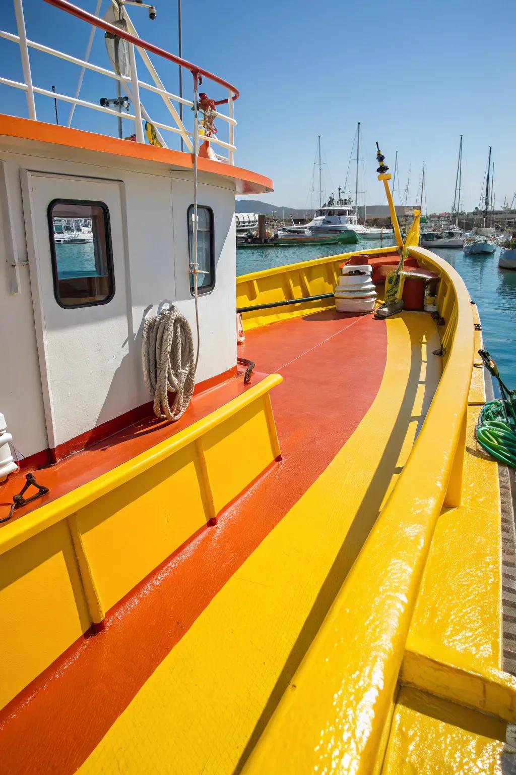 Bright hues add fun and cheer to your deck.