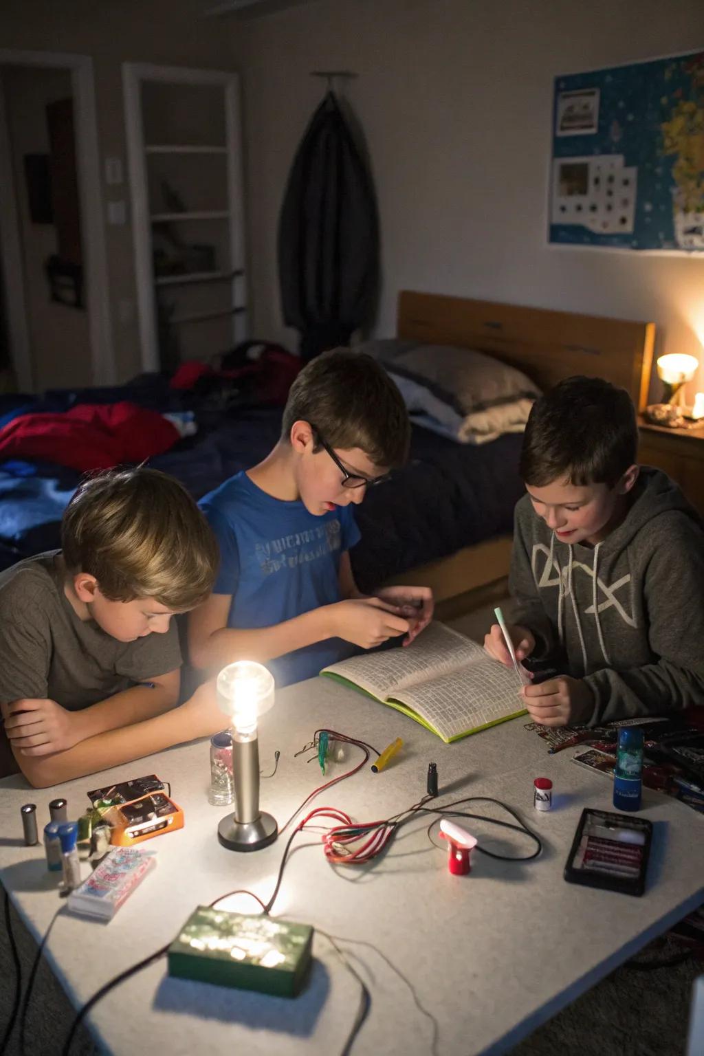 DIY science experiments offer great learning opportunities.