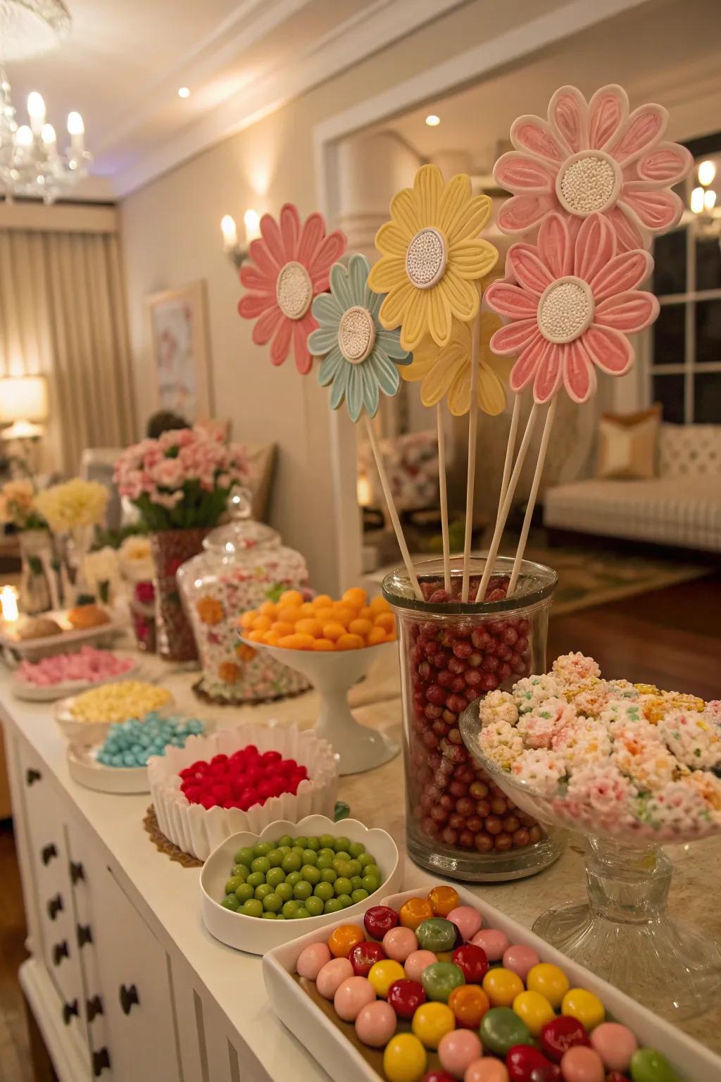Sweet roses serving as both decoration and treat