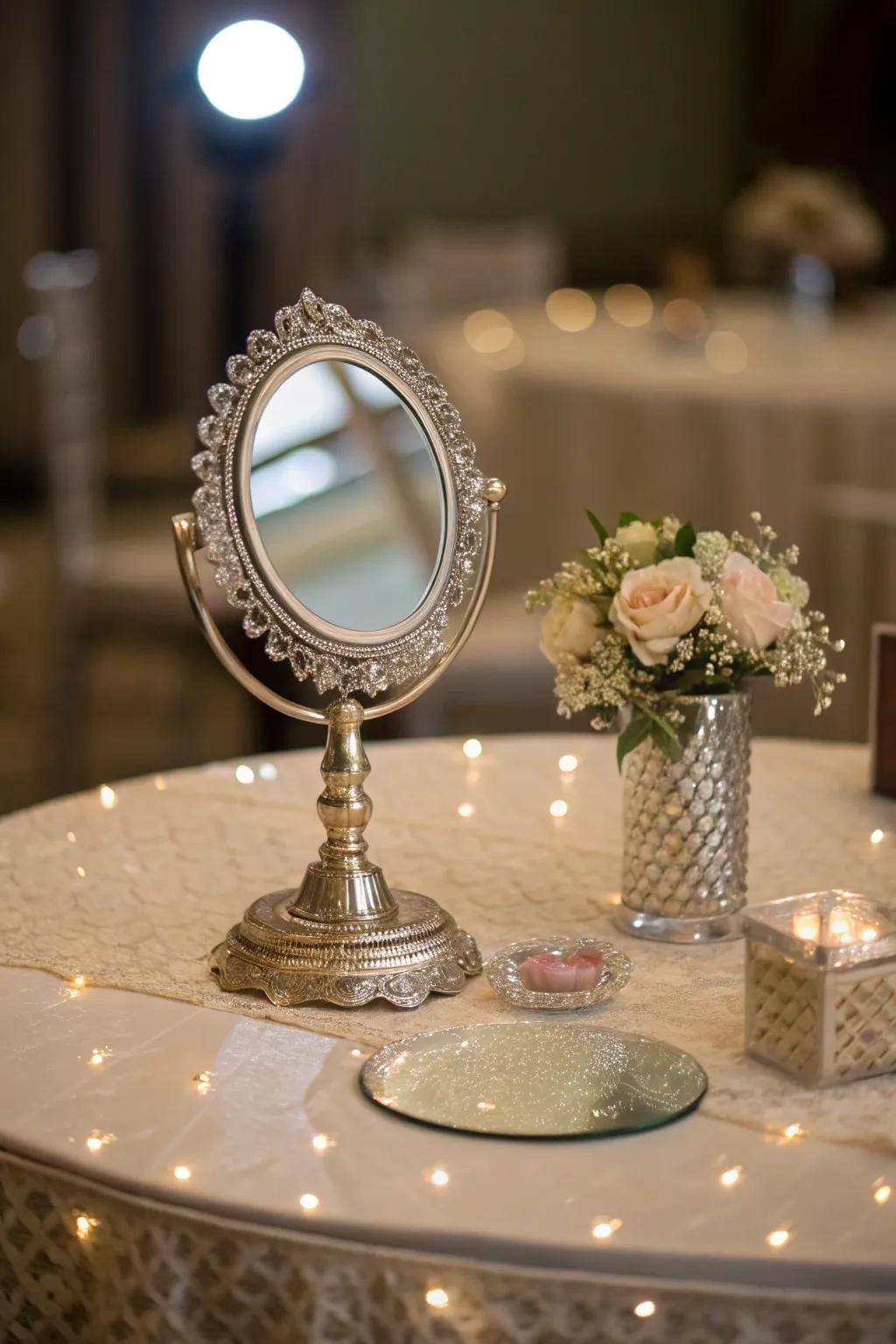 Glimmers inject depth and brightness to your table configuration.