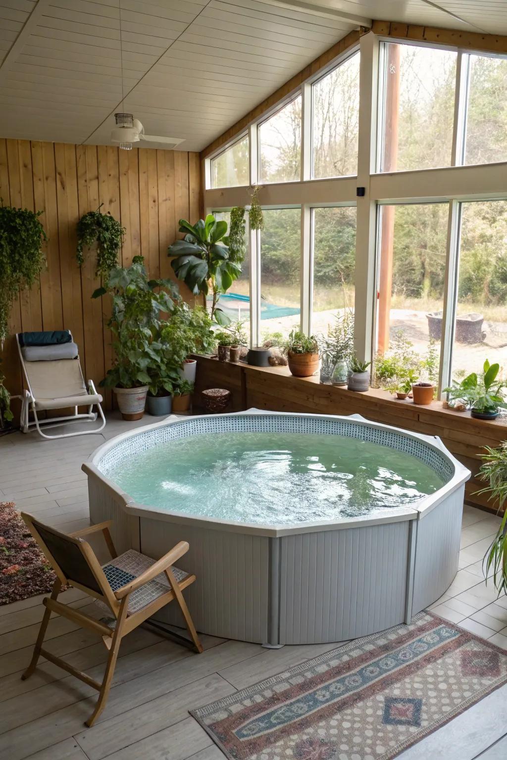 A DIY above-ground pool is both affordable and personalized.