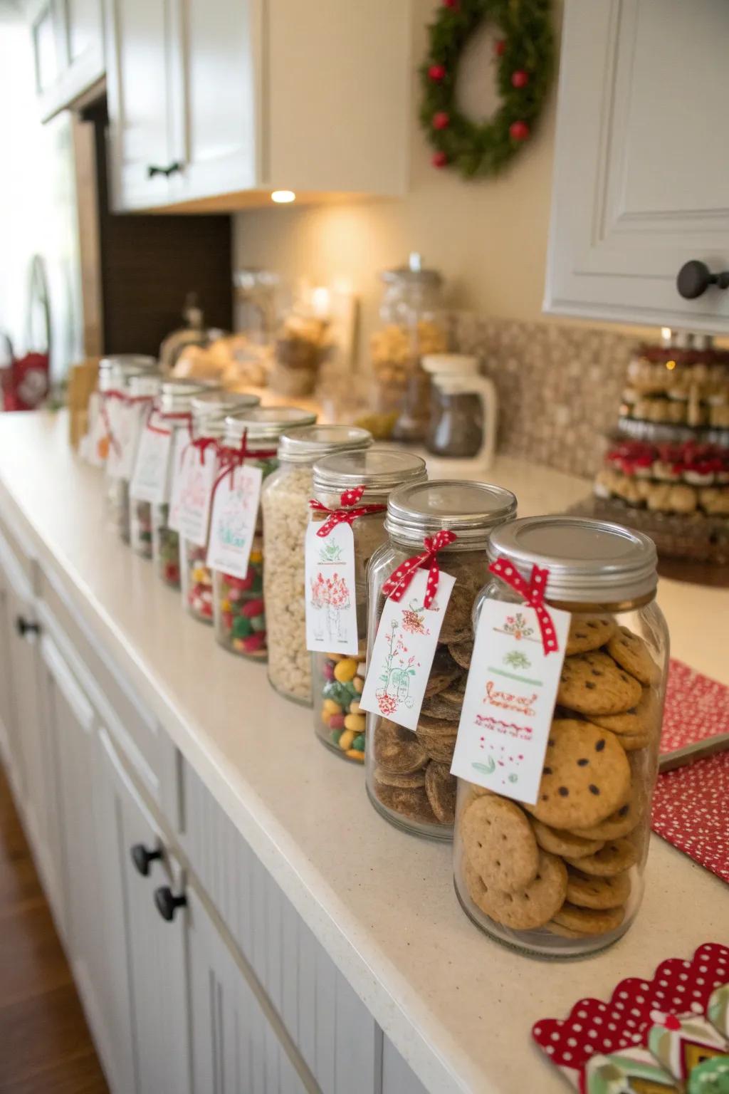 Personalized cookie jars are a sweet addition to the holiday kitchen.