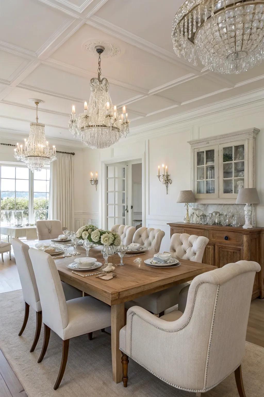 Seashell blanc provides a clean, stylish base.