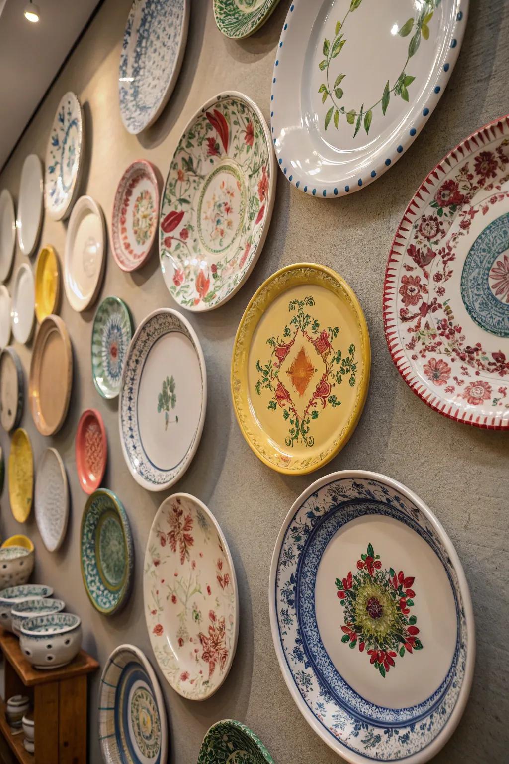 Classic ceramics bring color and elegance.