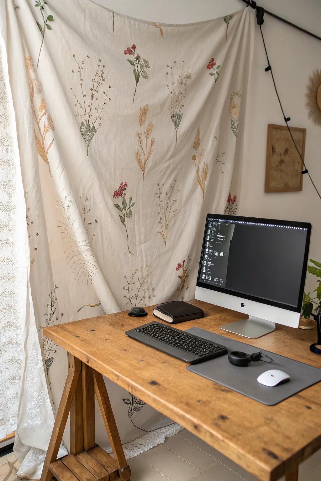 A backdrop improves the aesthetic of your PC setup.