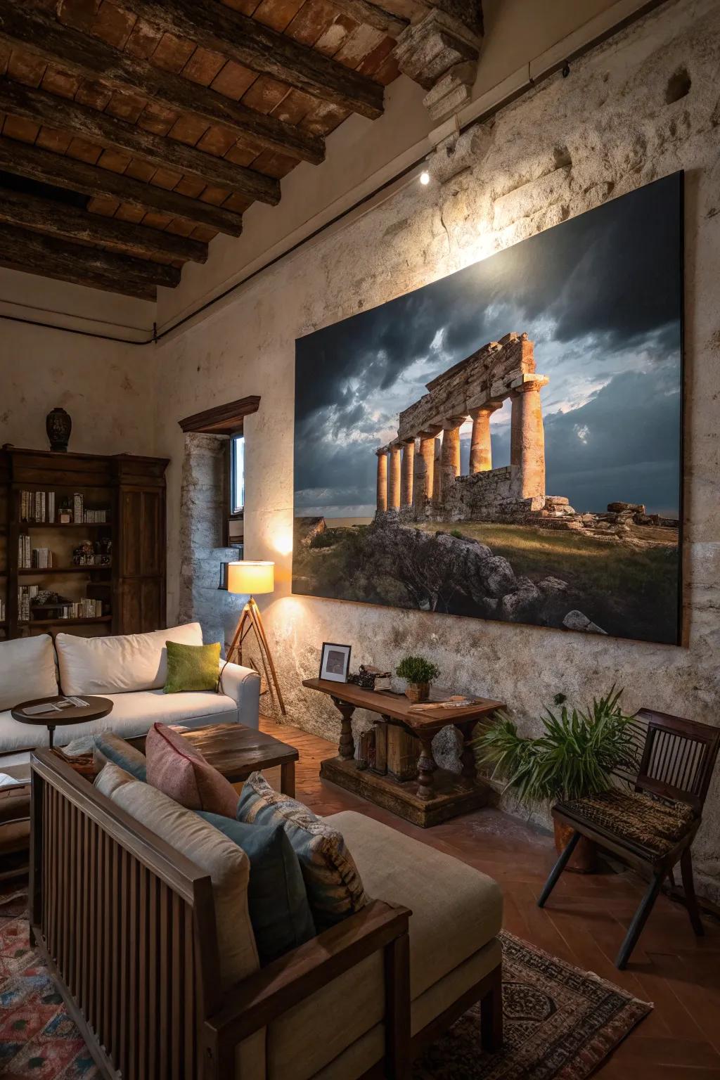 Summon historicism through antiquated scraps at twilight