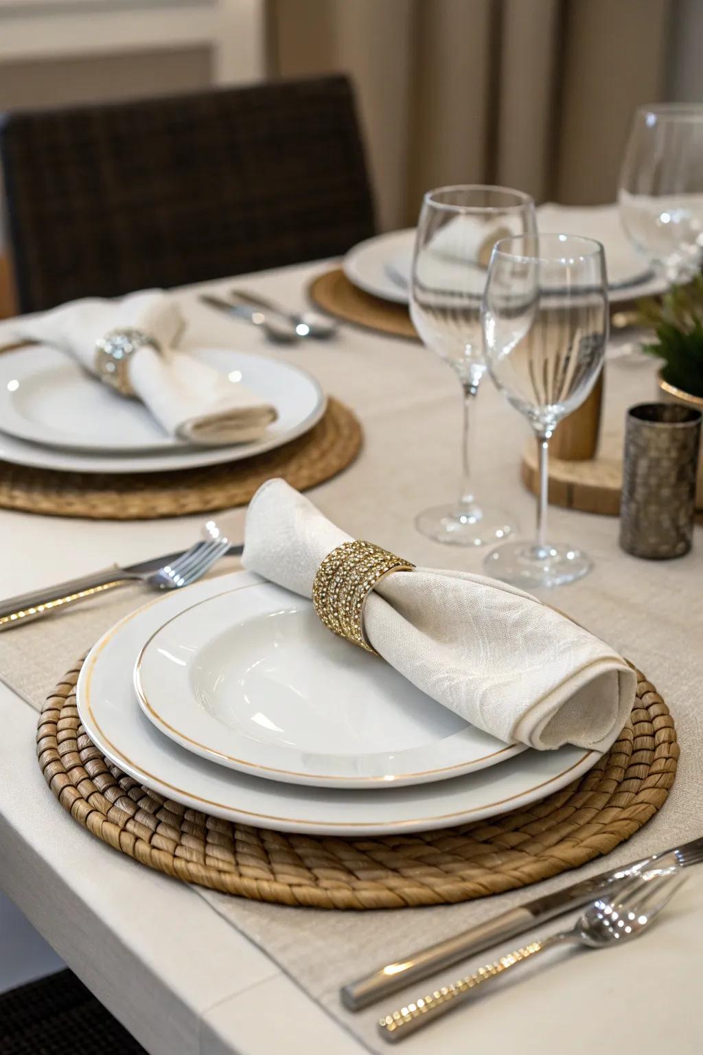 Delicate alloy details introduce just the right amount of dazzle.