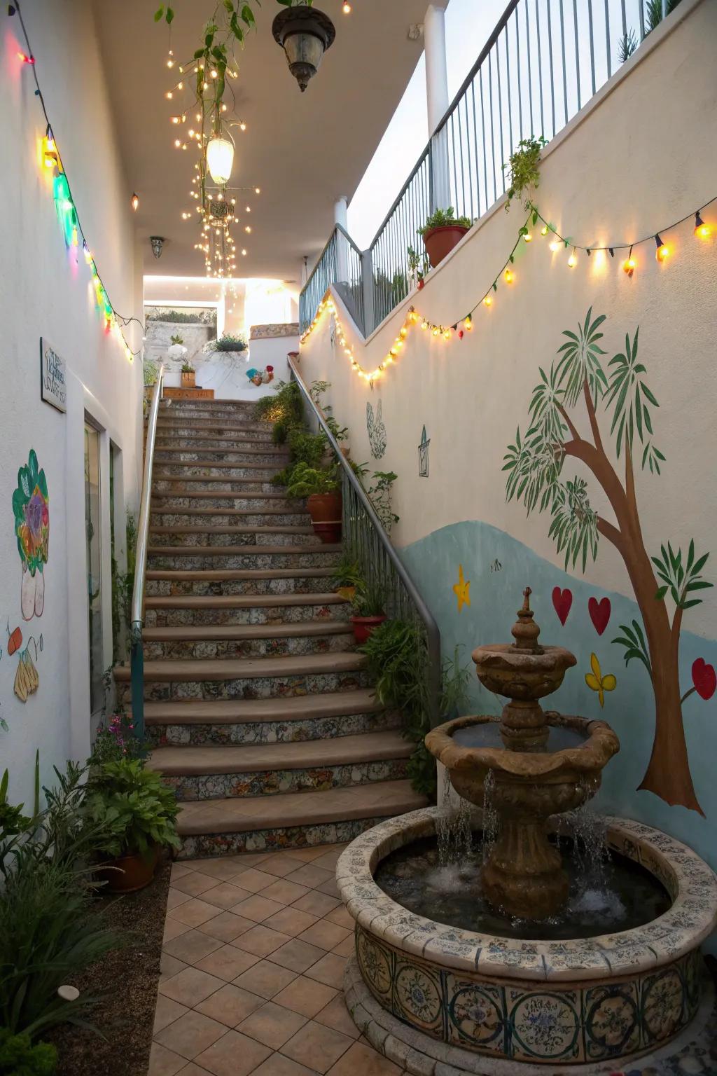 Uncommon components make stairwells unforgettable.