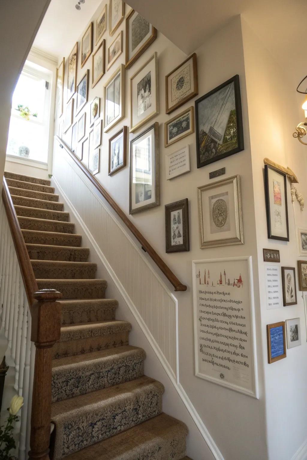 Personal quotes append an inspiring element to the display.