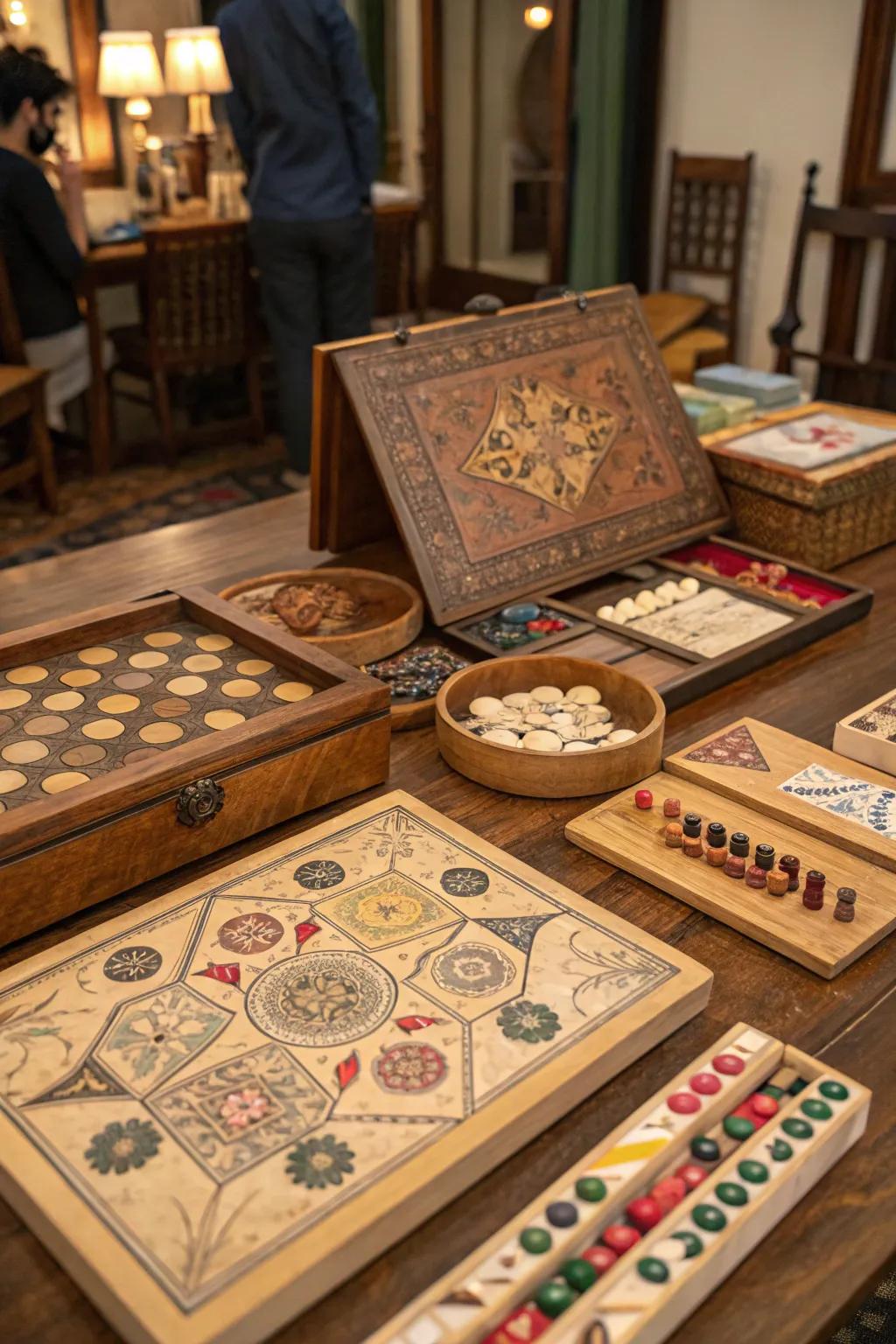 Do-it-yourself game boards give your space individual charm.