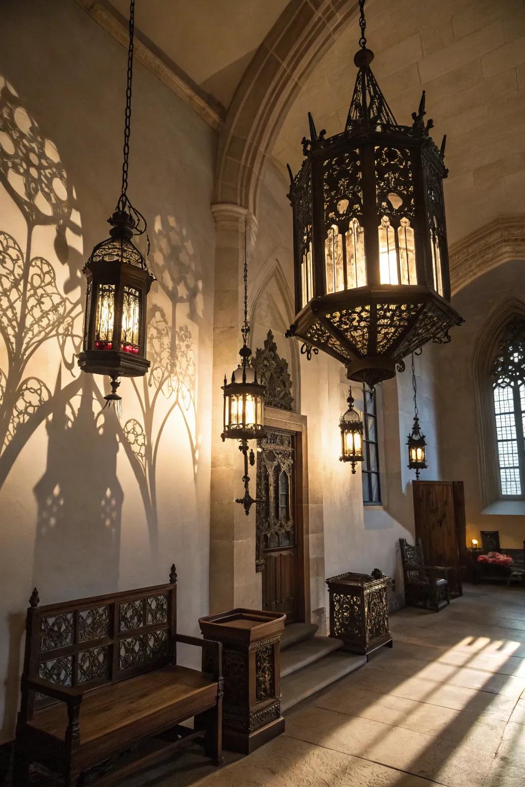 Mystical illumination that casts a spell.