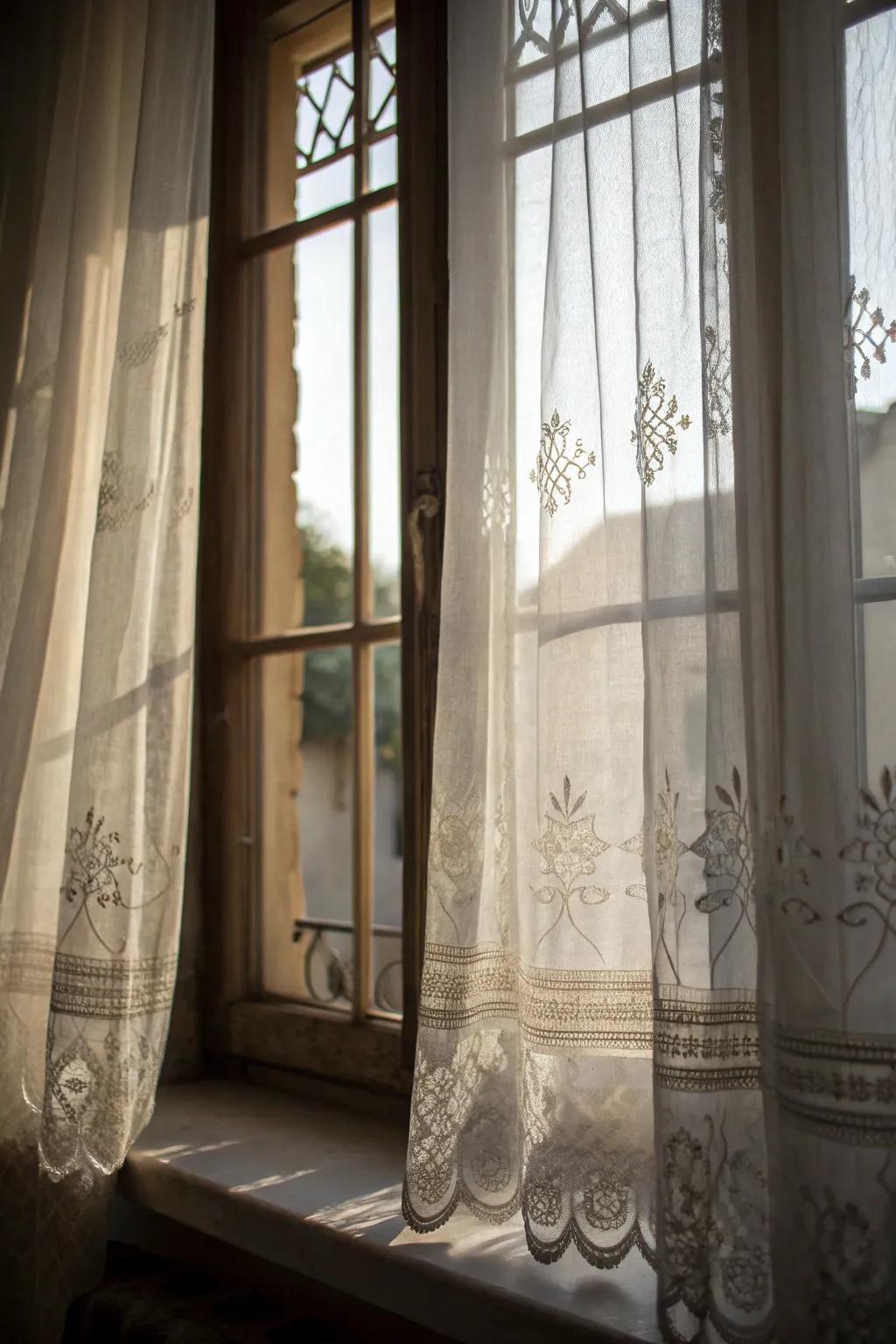 Ghostly window displays make your house look haunted from the outside.