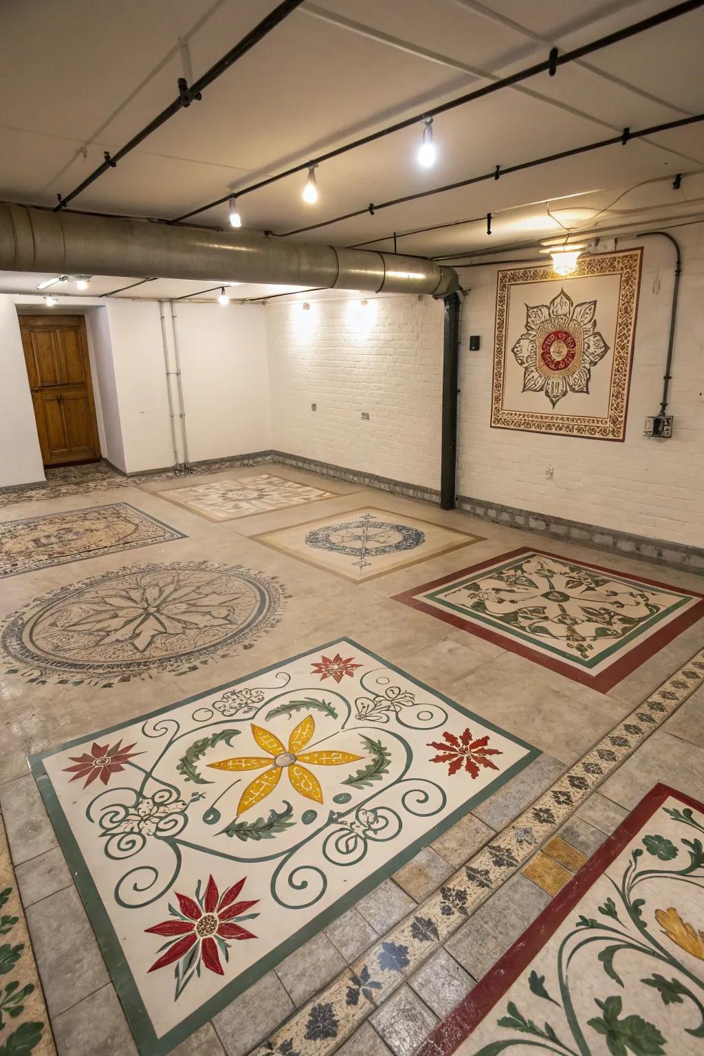 Artistic surface finishes introduce individualized artistry.