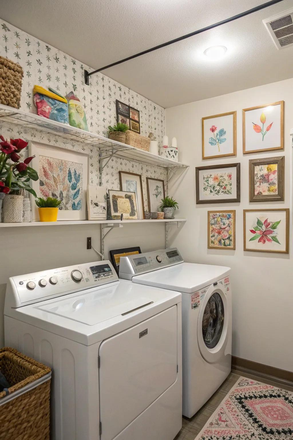 Decorations give your washing area personality.