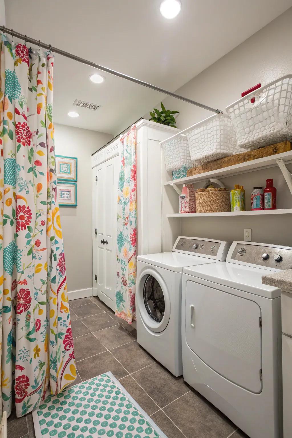 Fun designs can bring a fun and unique touch to your laundry zone.
