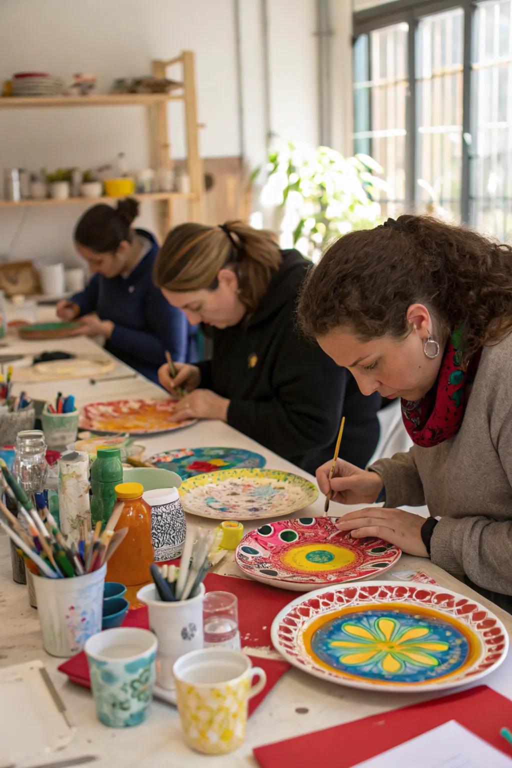 A workshop where creativity is shown.