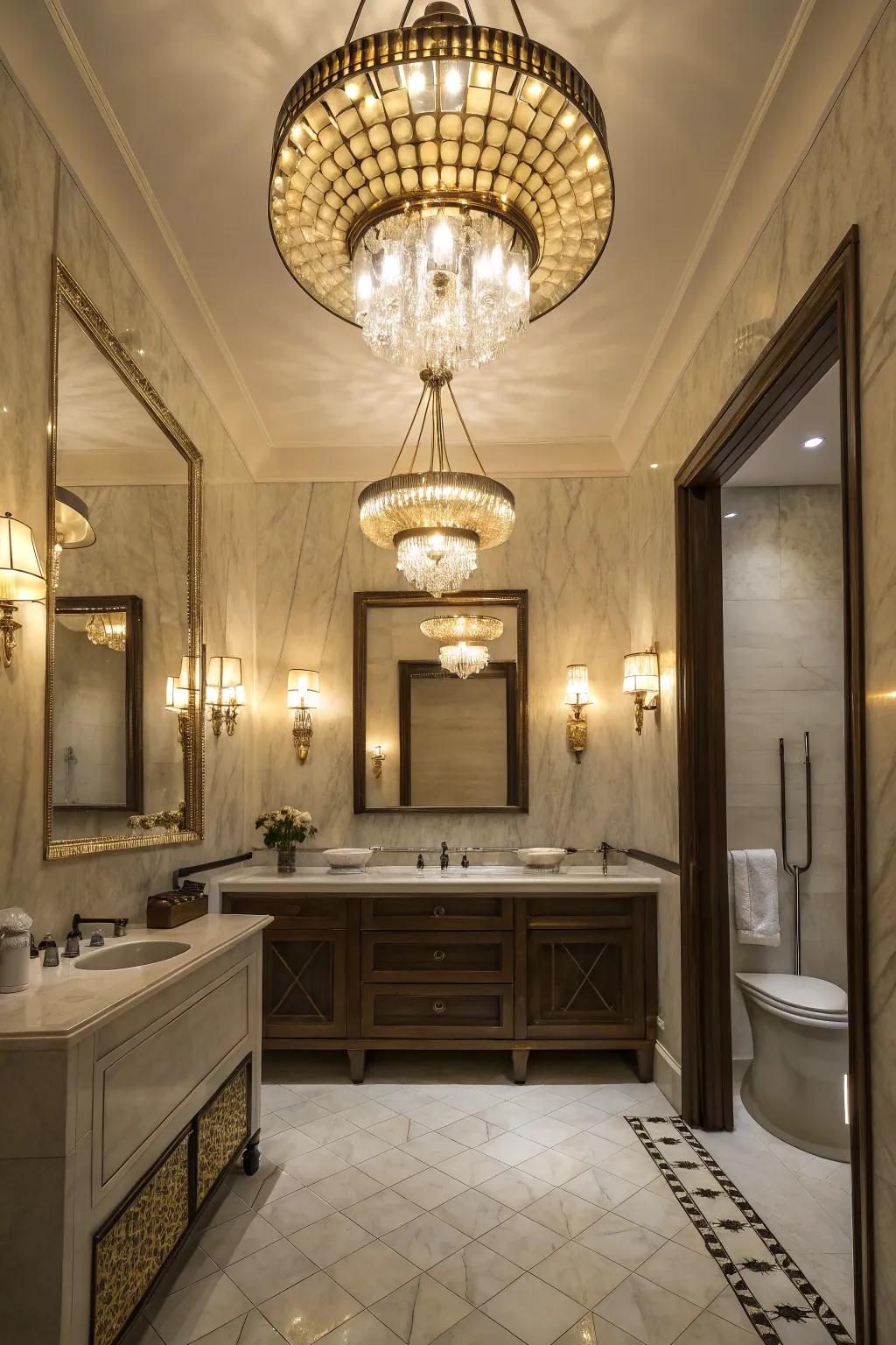 Layered illumination fashions depth and warmth.