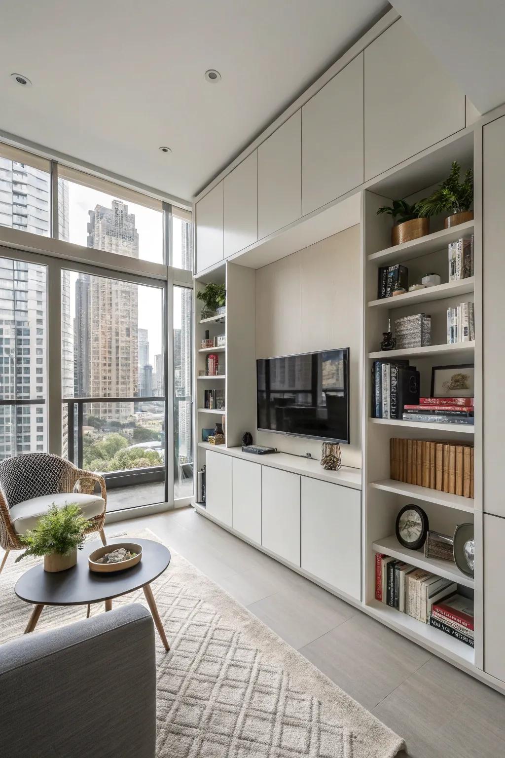 Built-in storage keeps your apartment organized and streamlined.