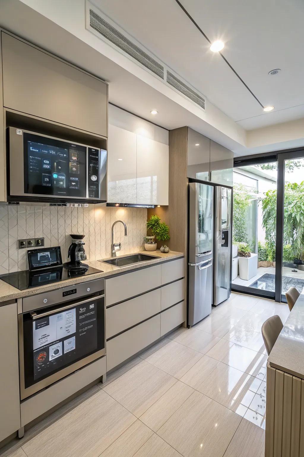Embrace future trends through sophisticated technology within your kitchen.