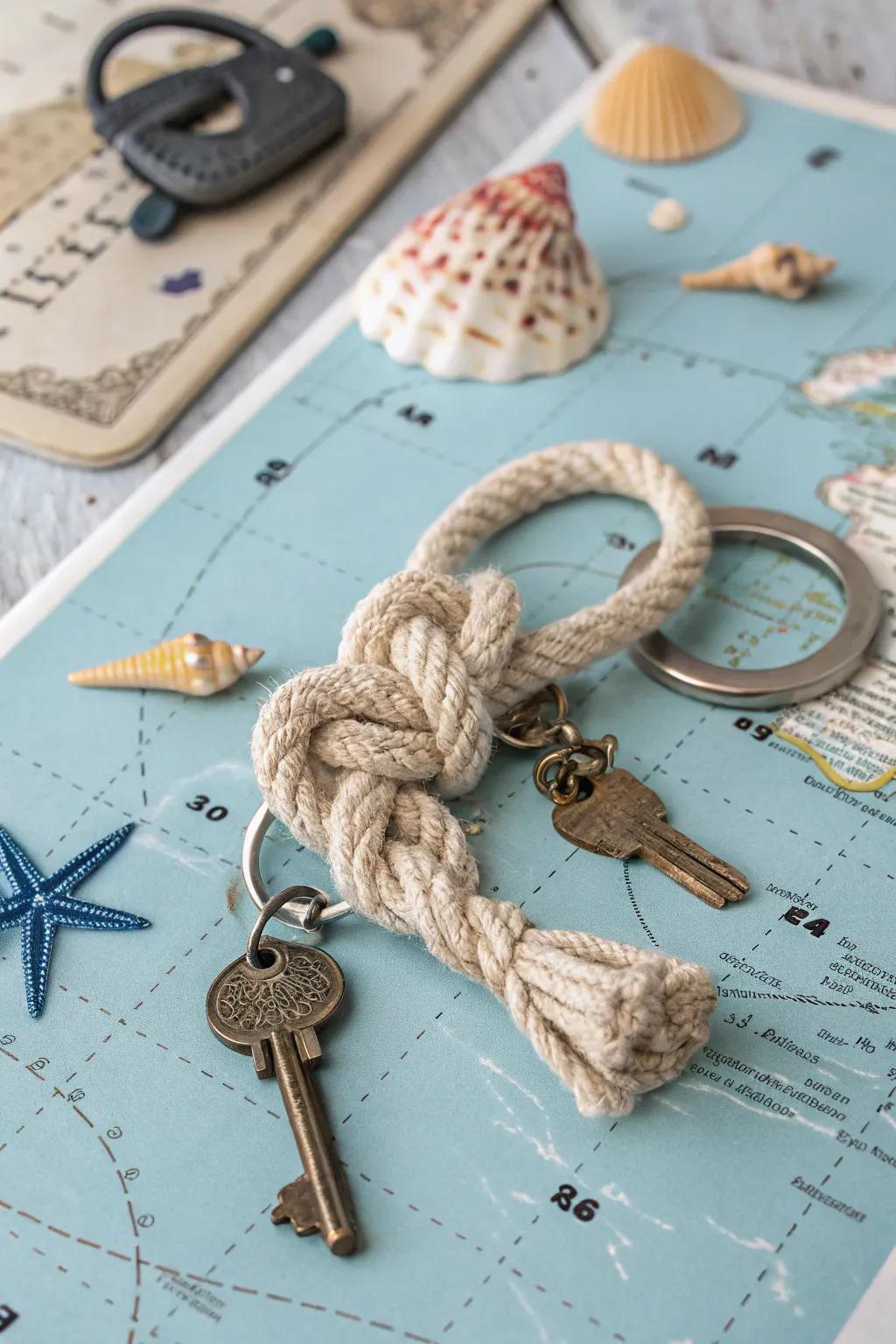Sailor binding keychains represent a perfect marine accessory for daily use.