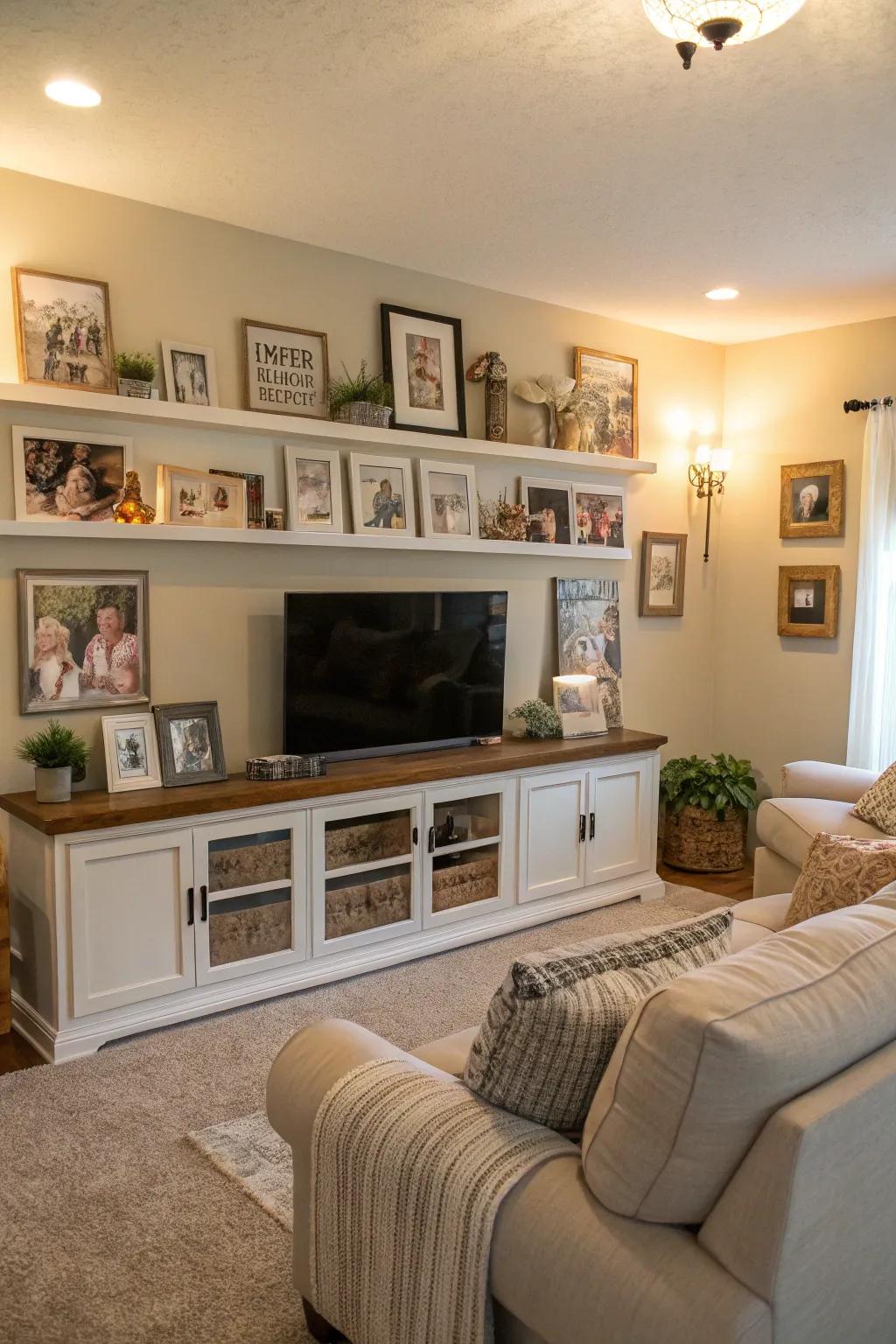 Personalized design renders an off-white room uniquely yours.