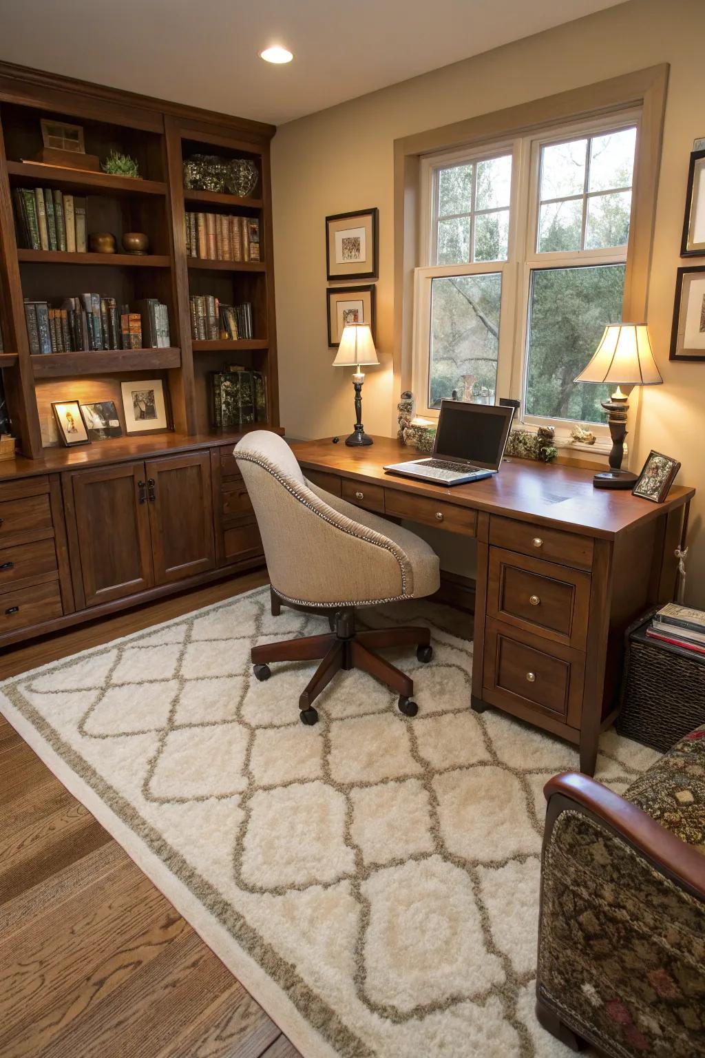 Cozy up with soft flooring options.