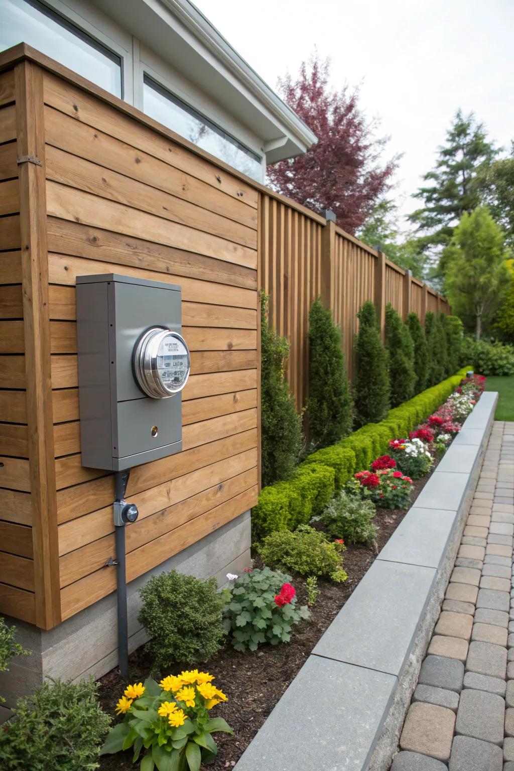 Timber slat covers proffer a minimalist and warm aesthetic.