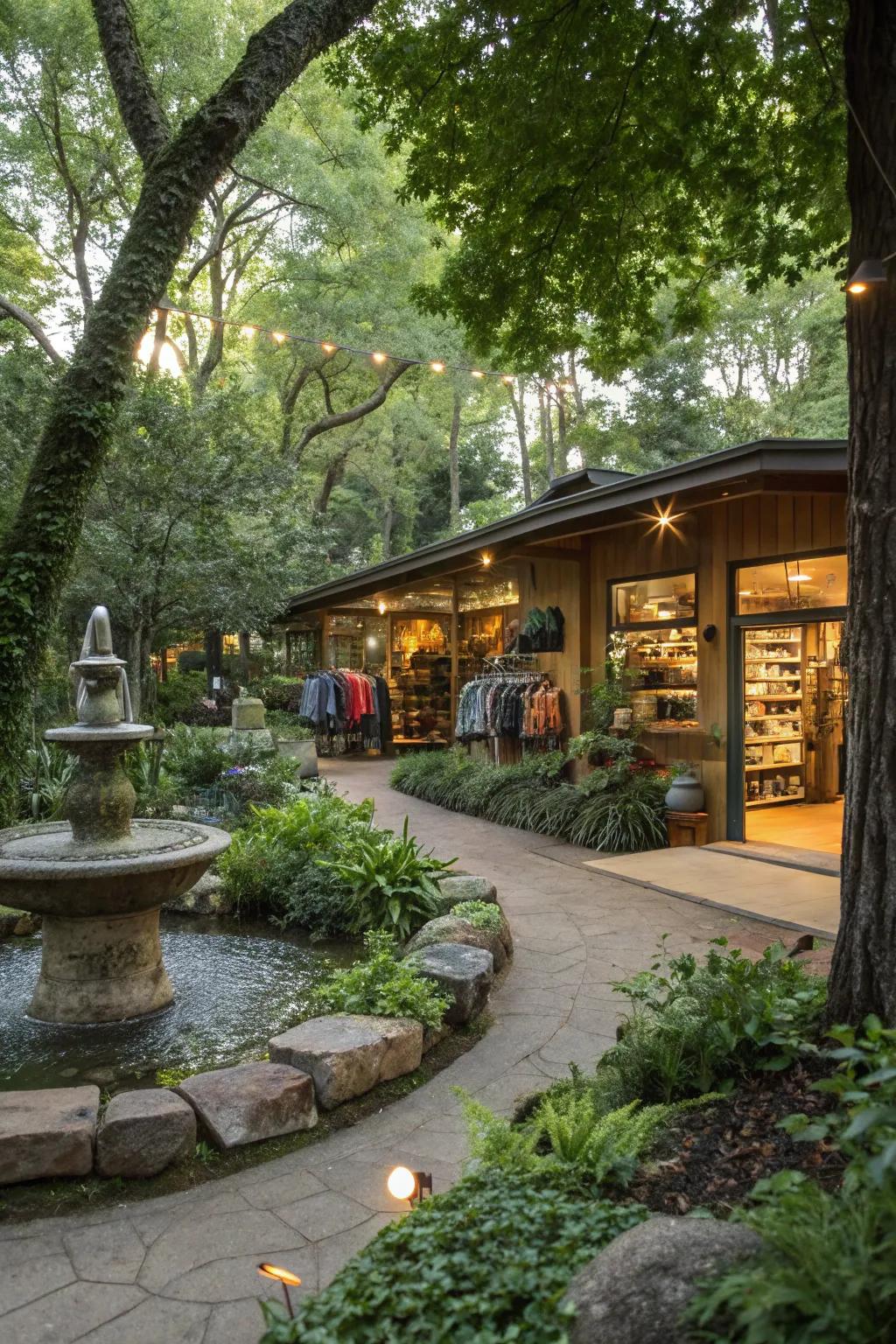 Aural ambiance for improving the sensory experience and tranquility.