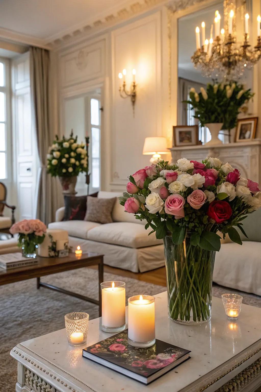 Subtle perfumes enhance the sensory experience.