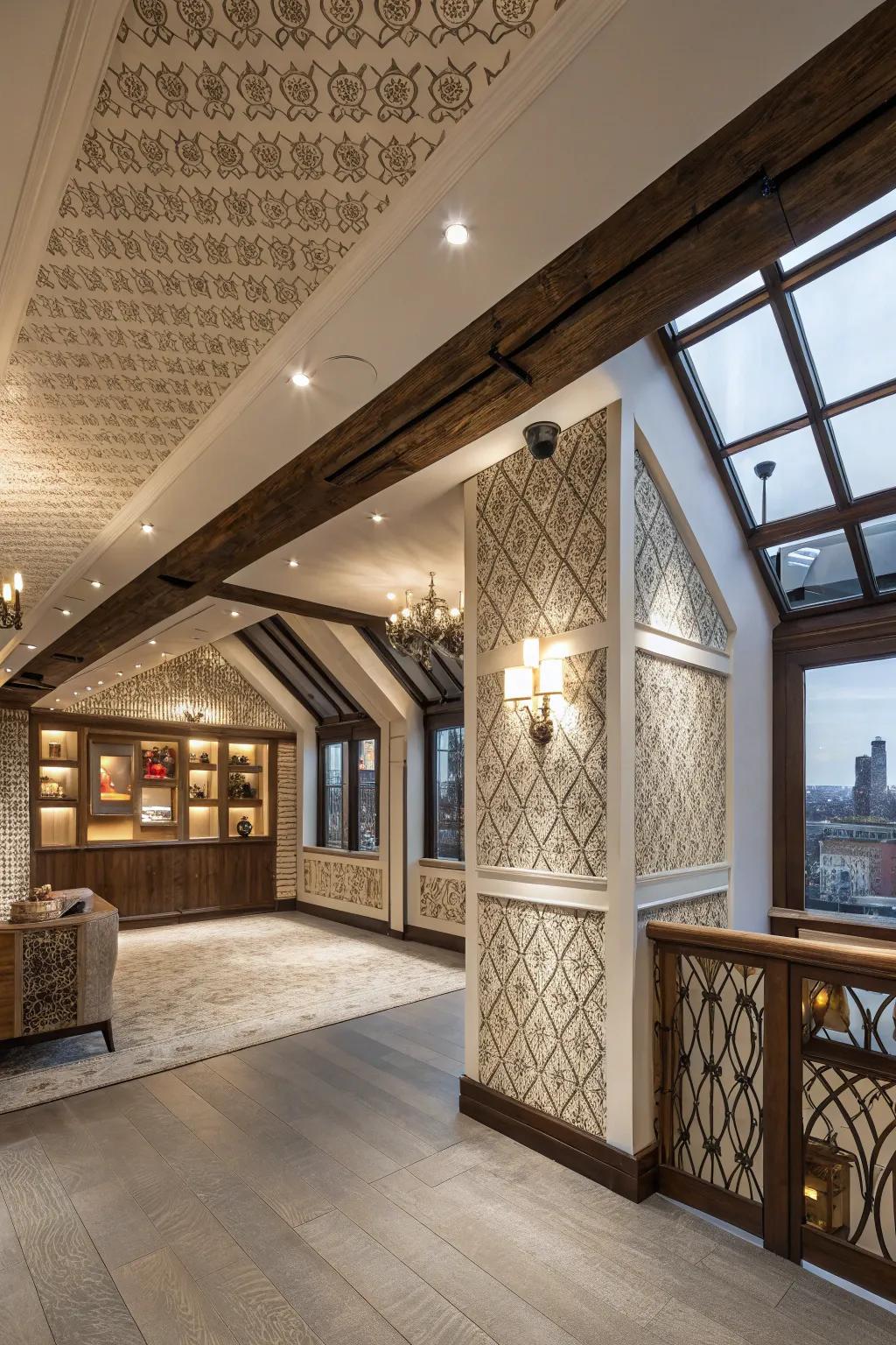 Architectural details add depth and character.