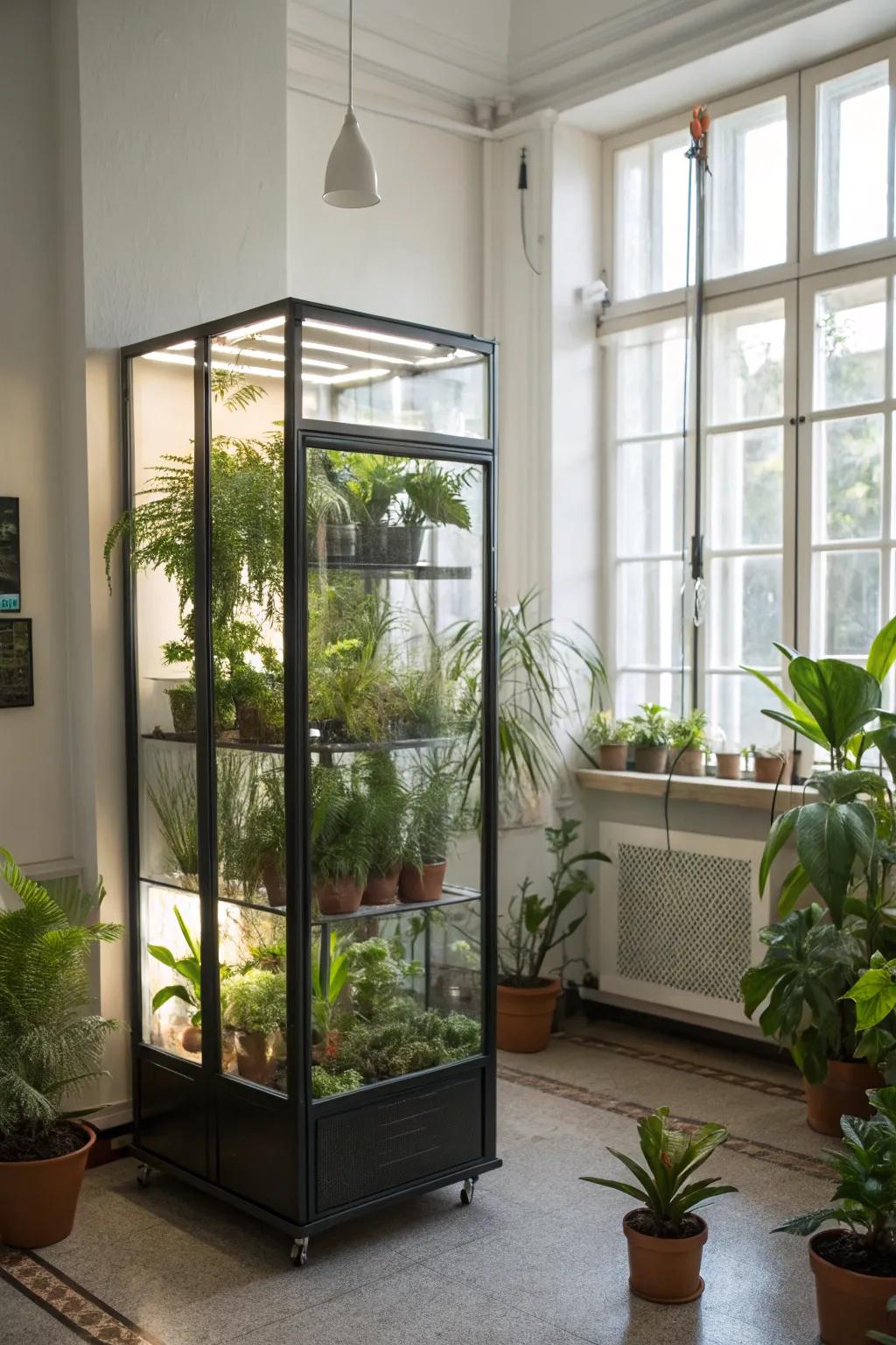 Create an indoor conservatory to bring the beauty of the outside inside.