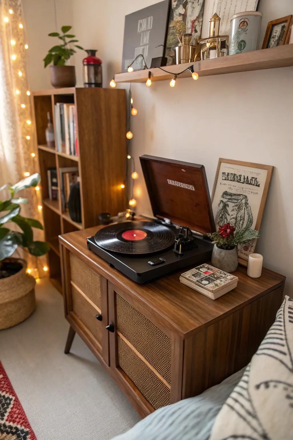 Sound player adds music and nostalgia.