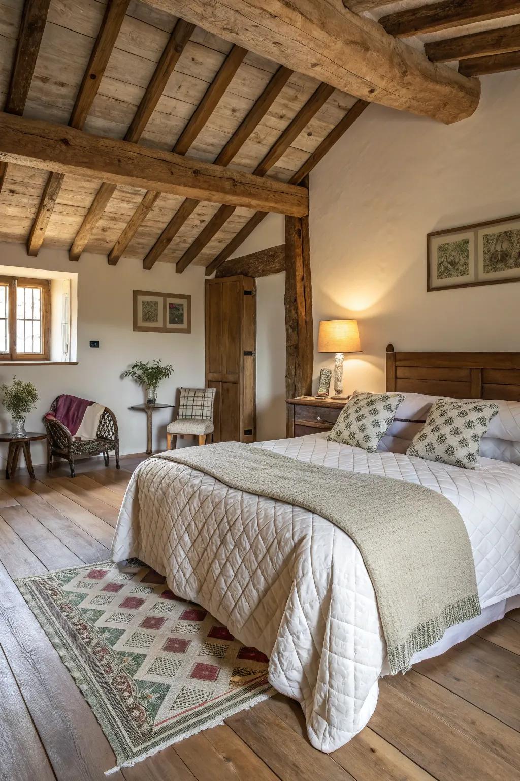 Sewn throws provide a cozy and homey accent.