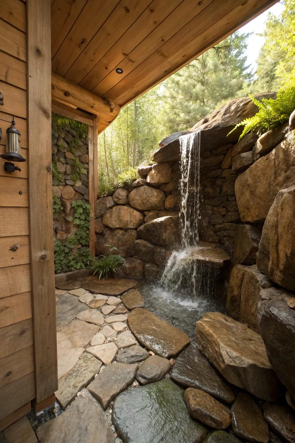 Fall features enhance the rustic experience.