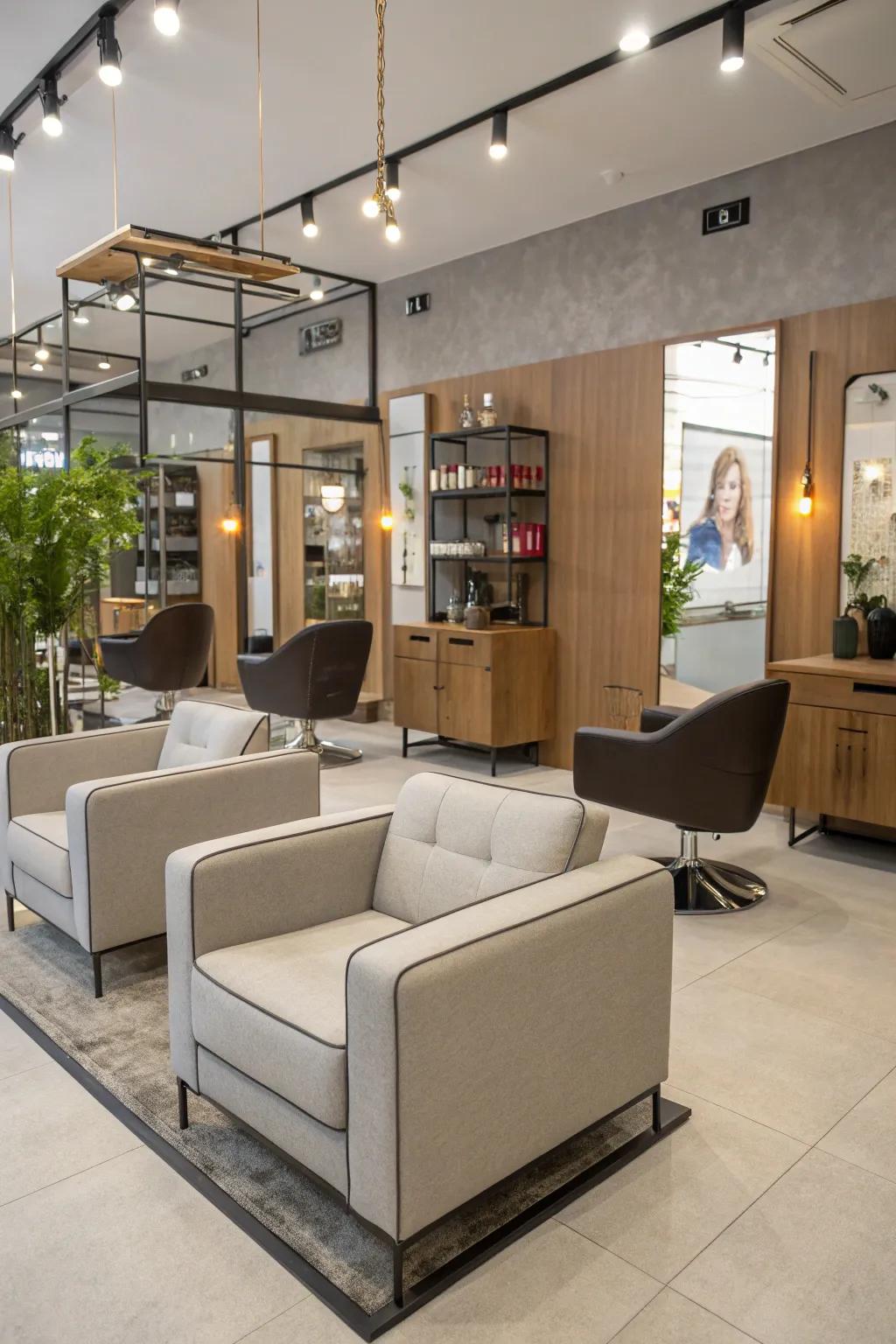 Segmented furniture affords adjustability and panache.