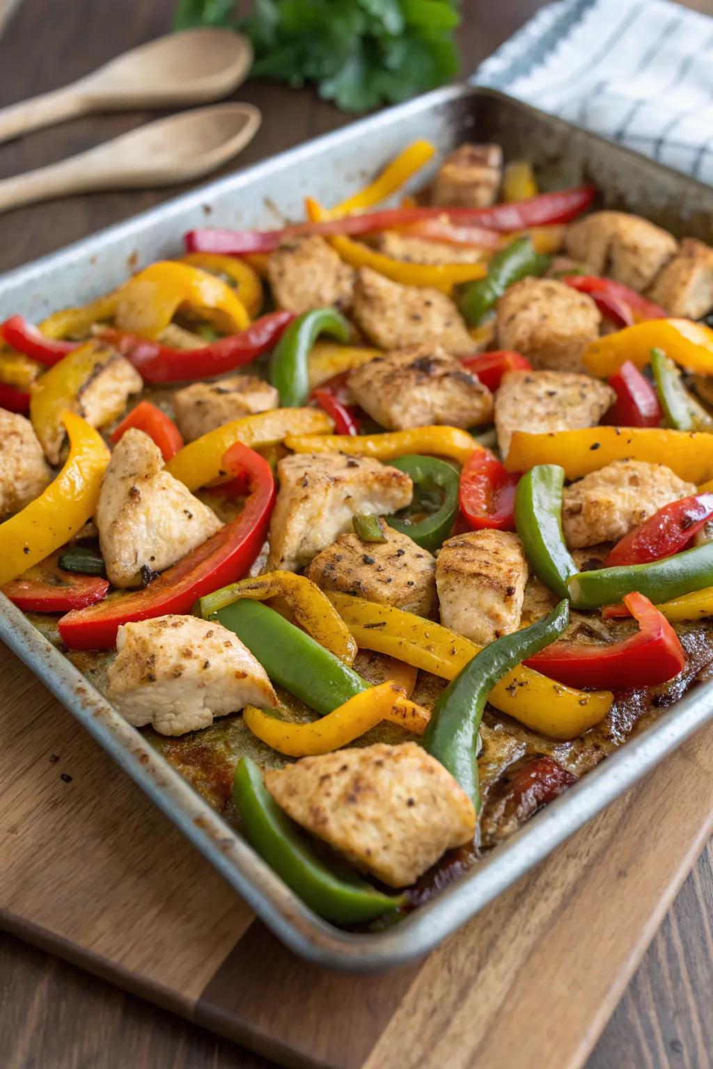 Spice citrus chicken with sweet medley, a zesty summer treat.