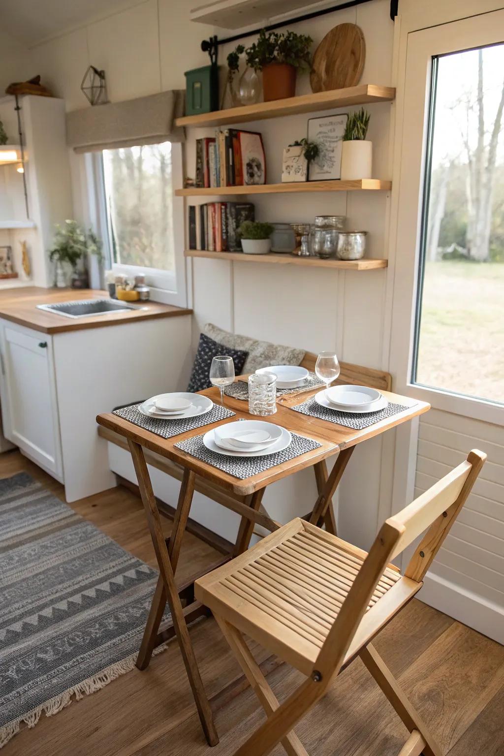 Collapsible culinary surfaces extend area-conserving solutions in compact Airbnb settings.