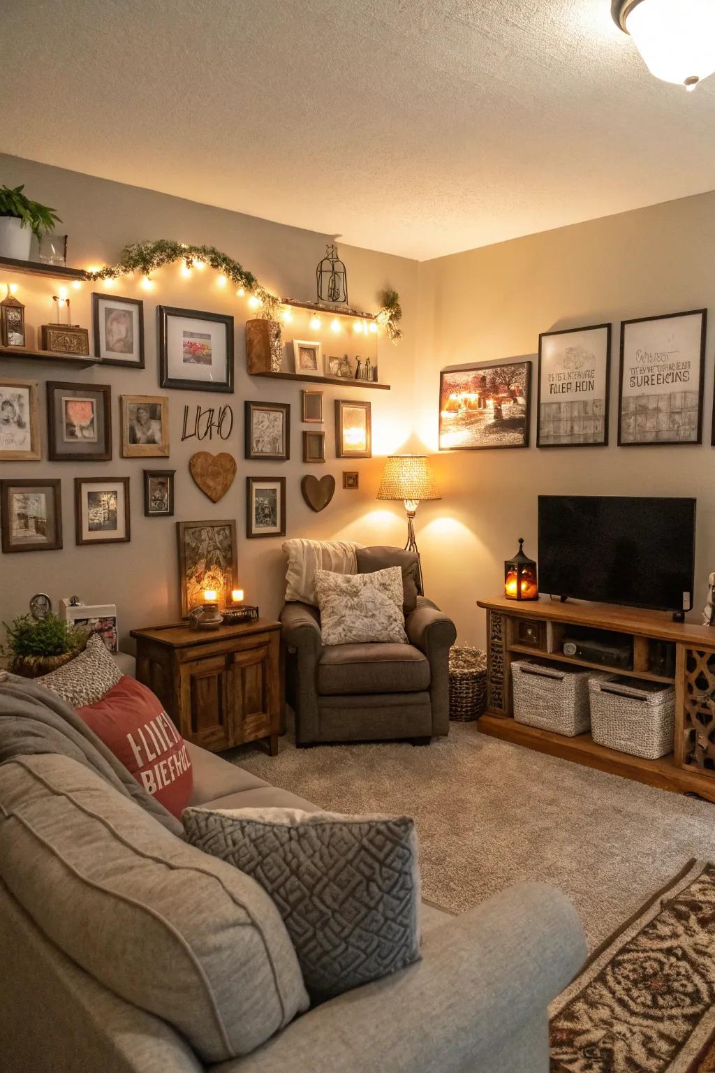 Personal accents make it feel like home.